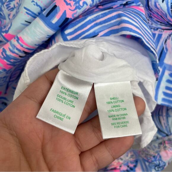 Lily Pulitzer Cyndi Whisper Blue Yeah Buoy mini dress size 00 - Picture 14 of 16